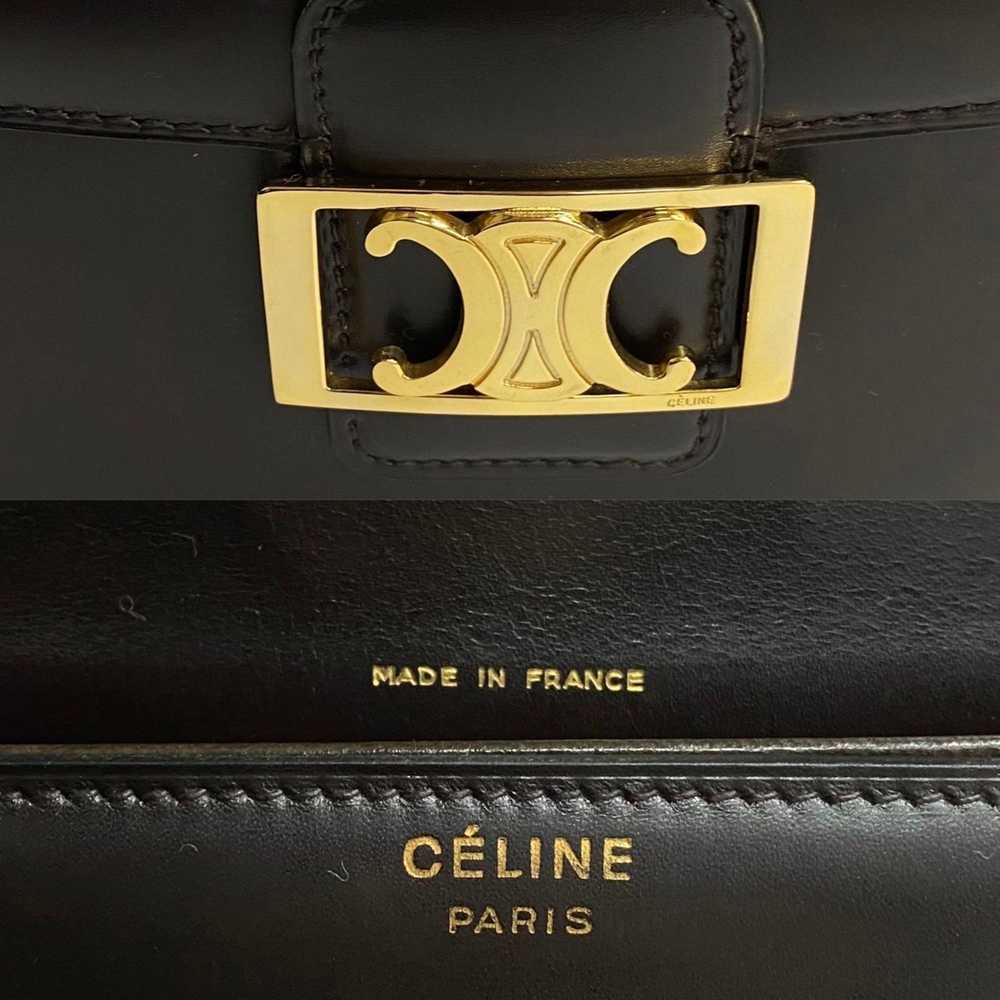 Celine CELINE Triomphe hardware leather 2way hand… - image 3