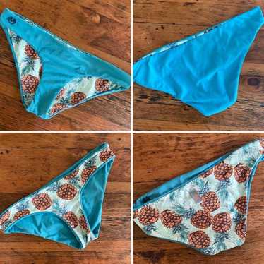 Maaji Maaji Reversible Bikini Bottom Blue / Pineap