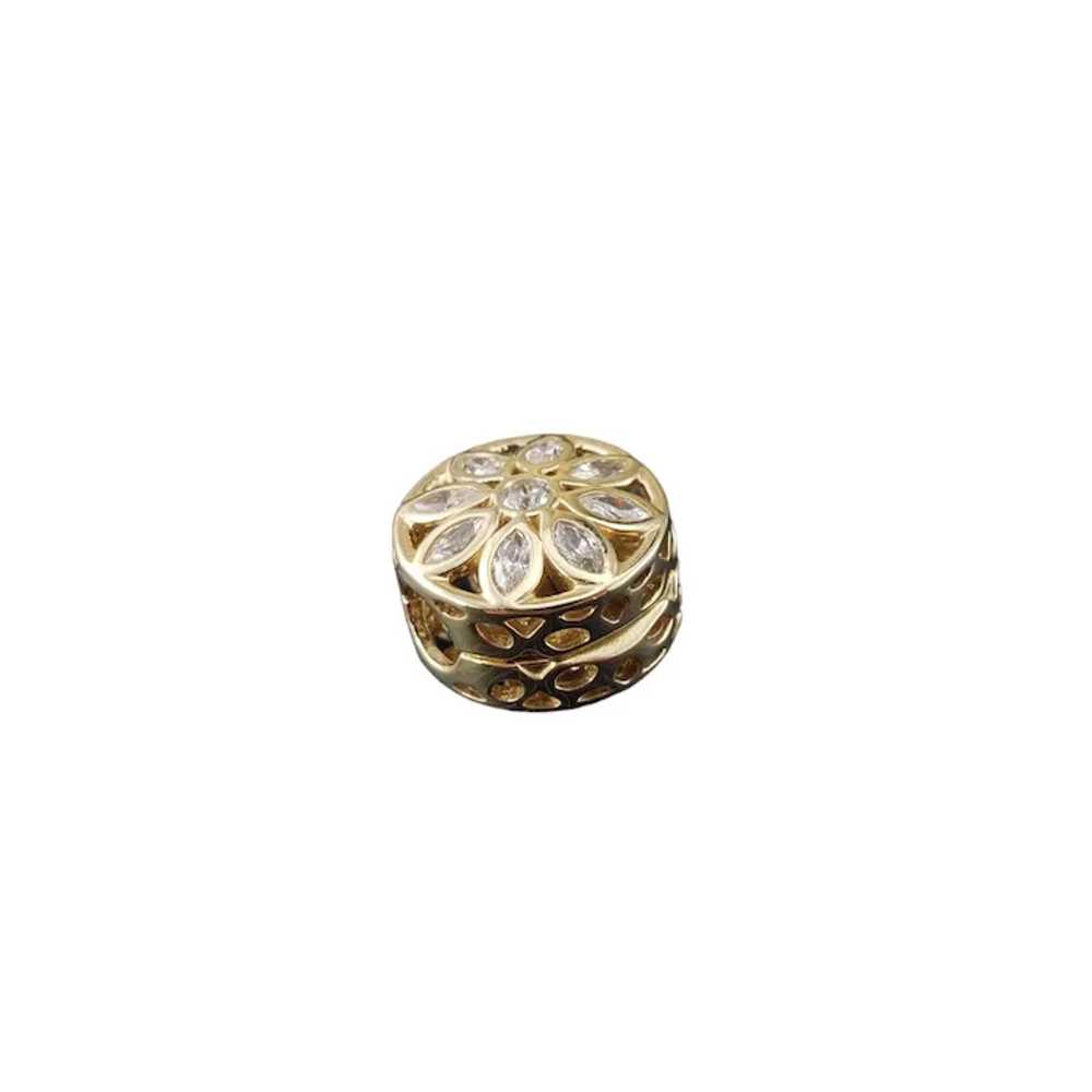 Pandora 14K Yellow Gold Opulent Flower Clip Charm… - image 2