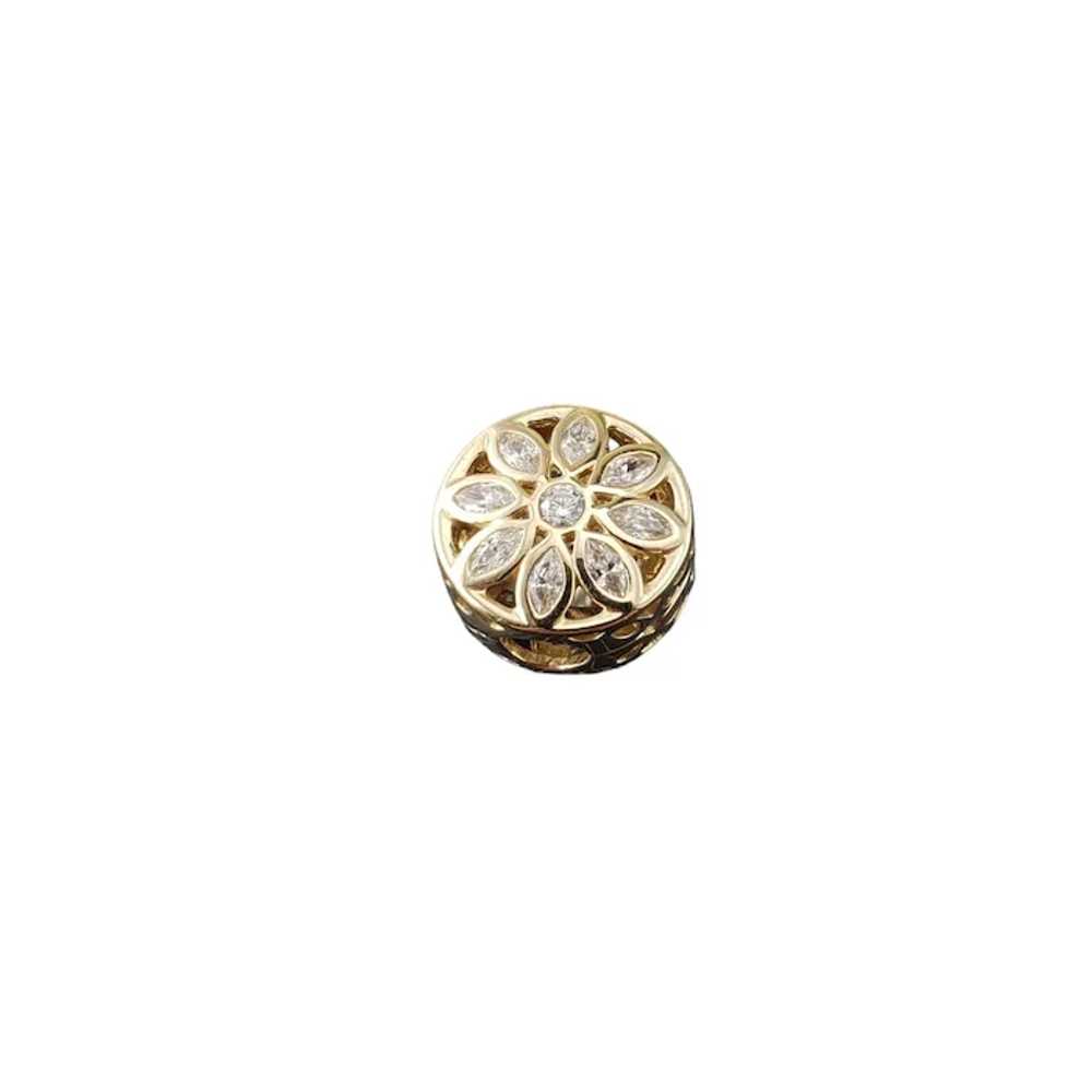 Pandora 14K Yellow Gold Opulent Flower Clip Charm… - image 4