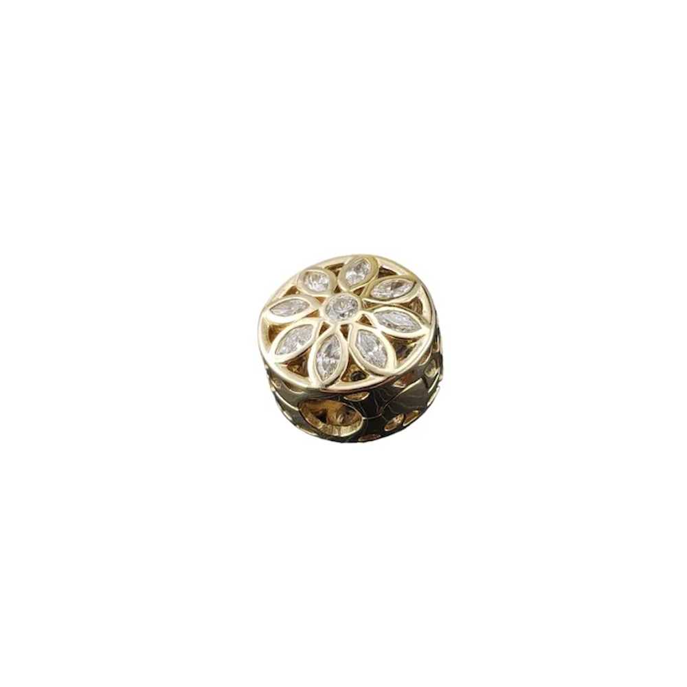 Pandora 14K Yellow Gold Opulent Flower Clip Charm… - image 5