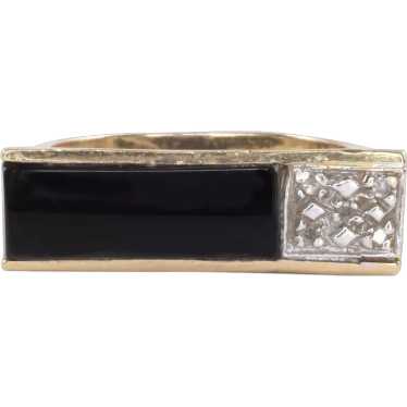 Onyx Diamond Ring - image 1