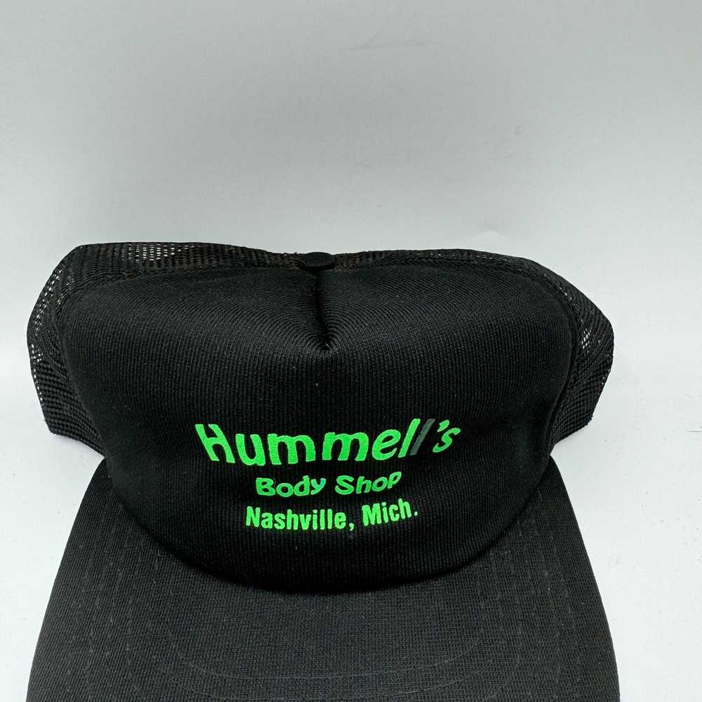 Vintage Vintage Hummell's Body Shop Hat Black Tru… - image 2