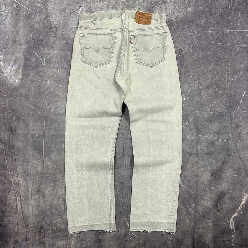 Levi's × Streetwear × Vintage 80s Faded Gray Levi… - image 2