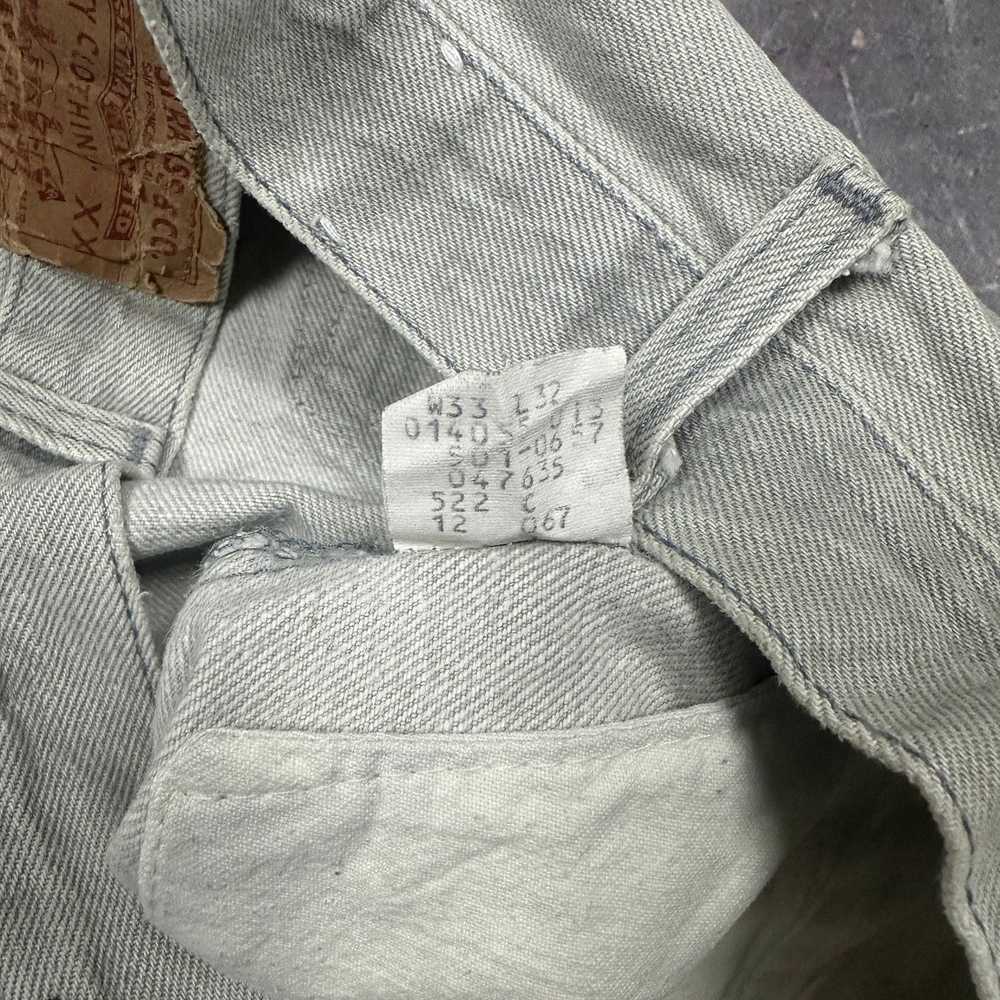 Levi's × Streetwear × Vintage 80s Faded Gray Levi… - image 7