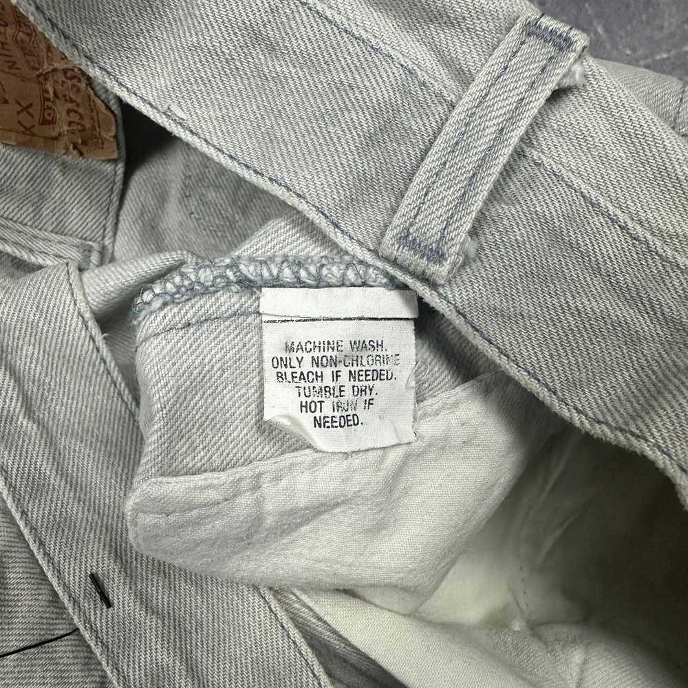 Levi's × Streetwear × Vintage 80s Faded Gray Levi… - image 8