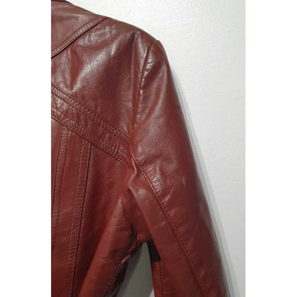 Non Signé / Unsigned Leather trench coat - image 10