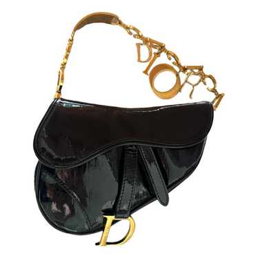 Dior Saddle Vintage patent leather mini bag - image 1