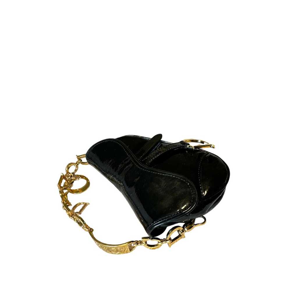 Dior Saddle Vintage patent leather mini bag - image 5