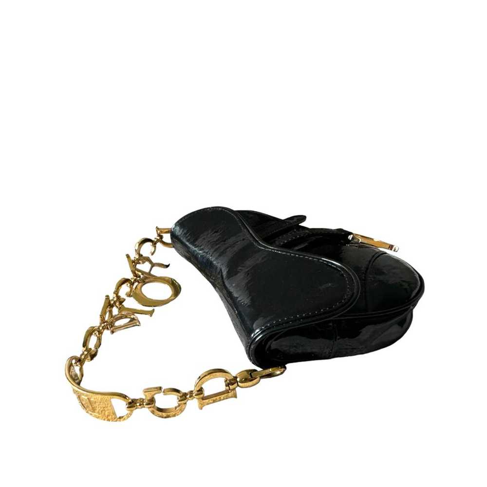 Dior Saddle Vintage patent leather mini bag - image 9