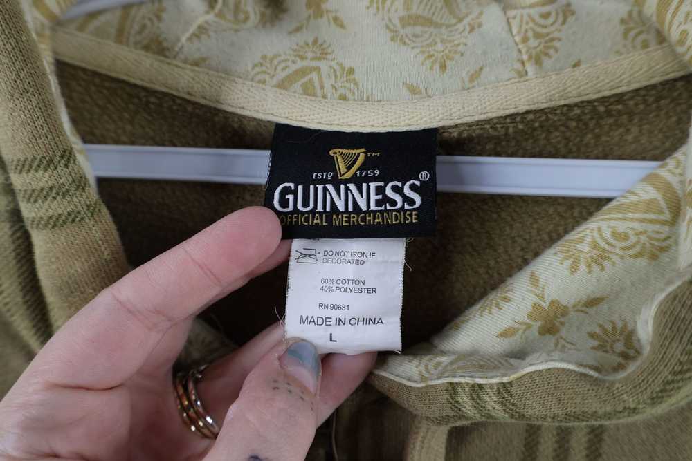 Vintage Vintage Guinness Beer Out Full Zip Hoodie… - image 8