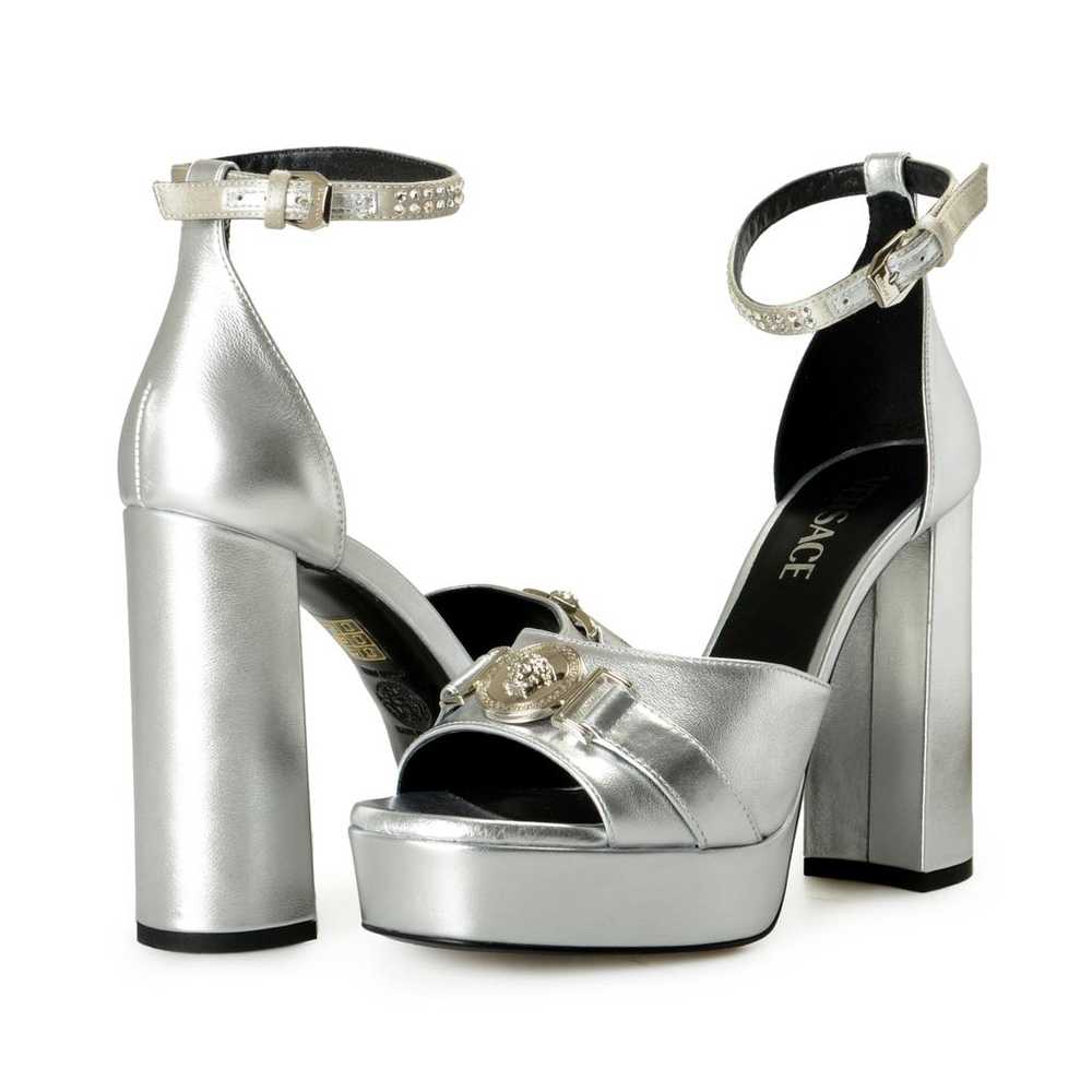 Versace Leather sandal - image 8