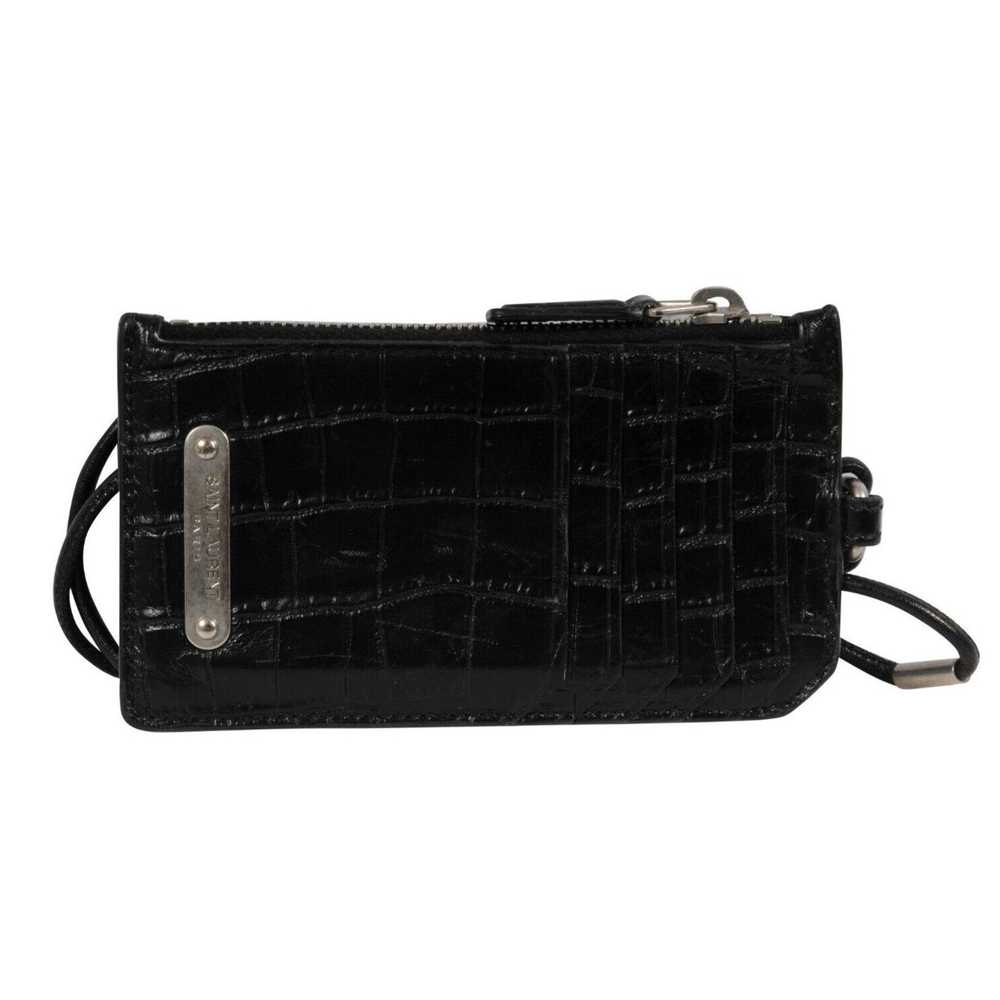 Saint Laurent Paris Embossed Crocodile Leather Wa… - image 1