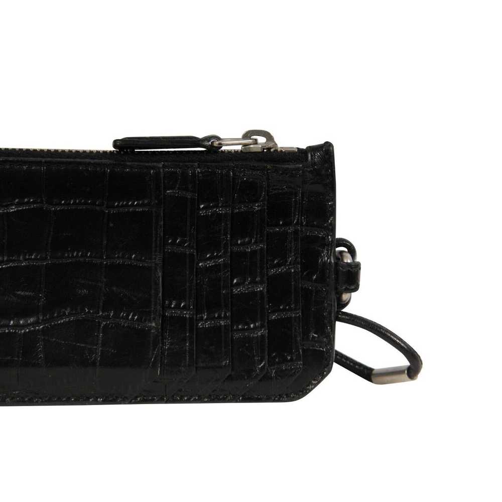 Saint Laurent Paris Embossed Crocodile Leather Wa… - image 3