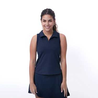 Senita Athletics Match Point Polo Tank - Navy - image 1