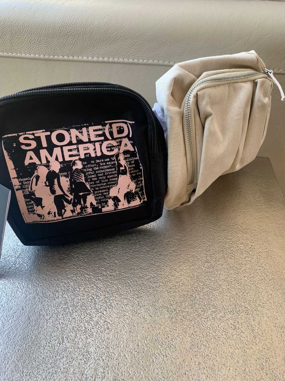 Raf Simons Double R Waist America Mini Bag in Bei… - image 4