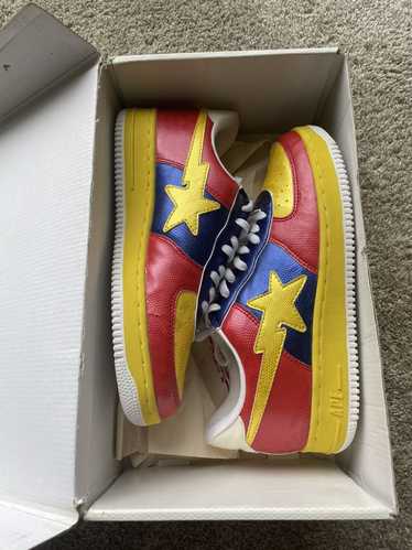 Bape Red Blue Yellow Bapesta