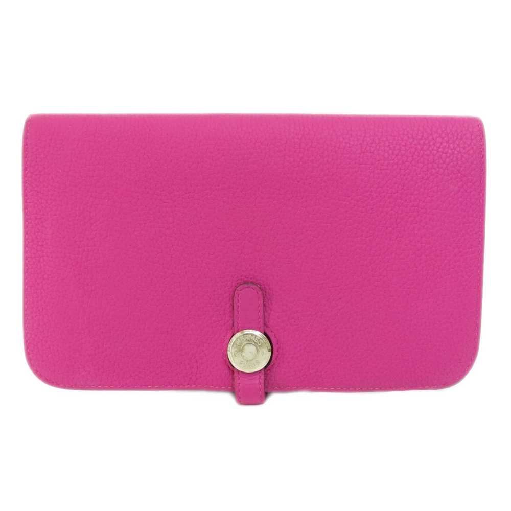 Hermes Hermes Dogon GM Purple Long Wallet Taurill… - image 11