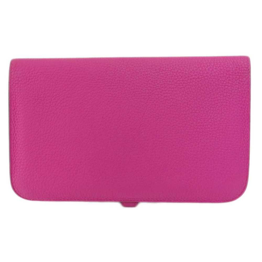 Hermes Hermes Dogon GM Purple Long Wallet Taurill… - image 2