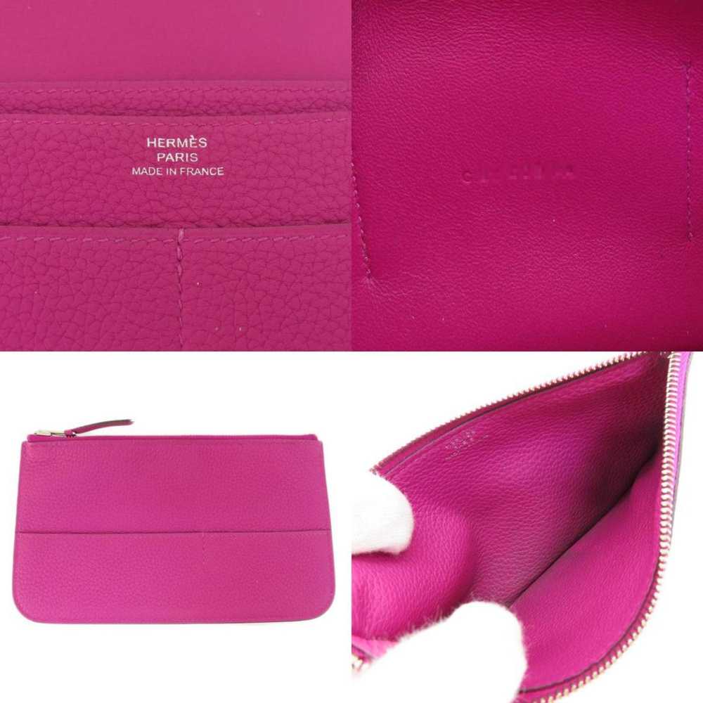 Hermes Hermes Dogon GM Purple Long Wallet Taurill… - image 6