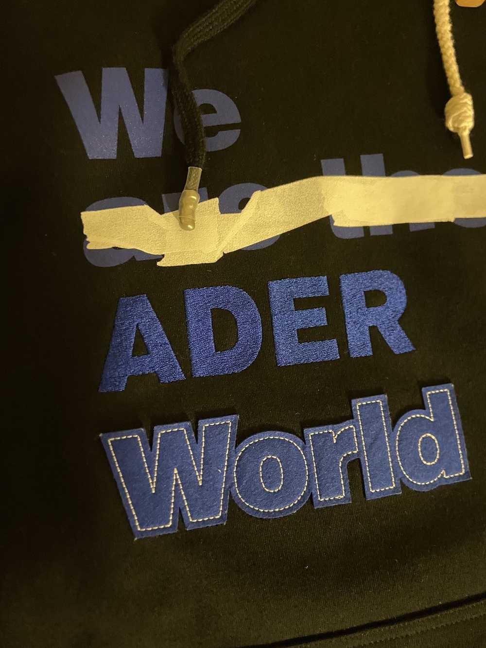 Ader Error Ader Error slogan print Hoodie - image 2