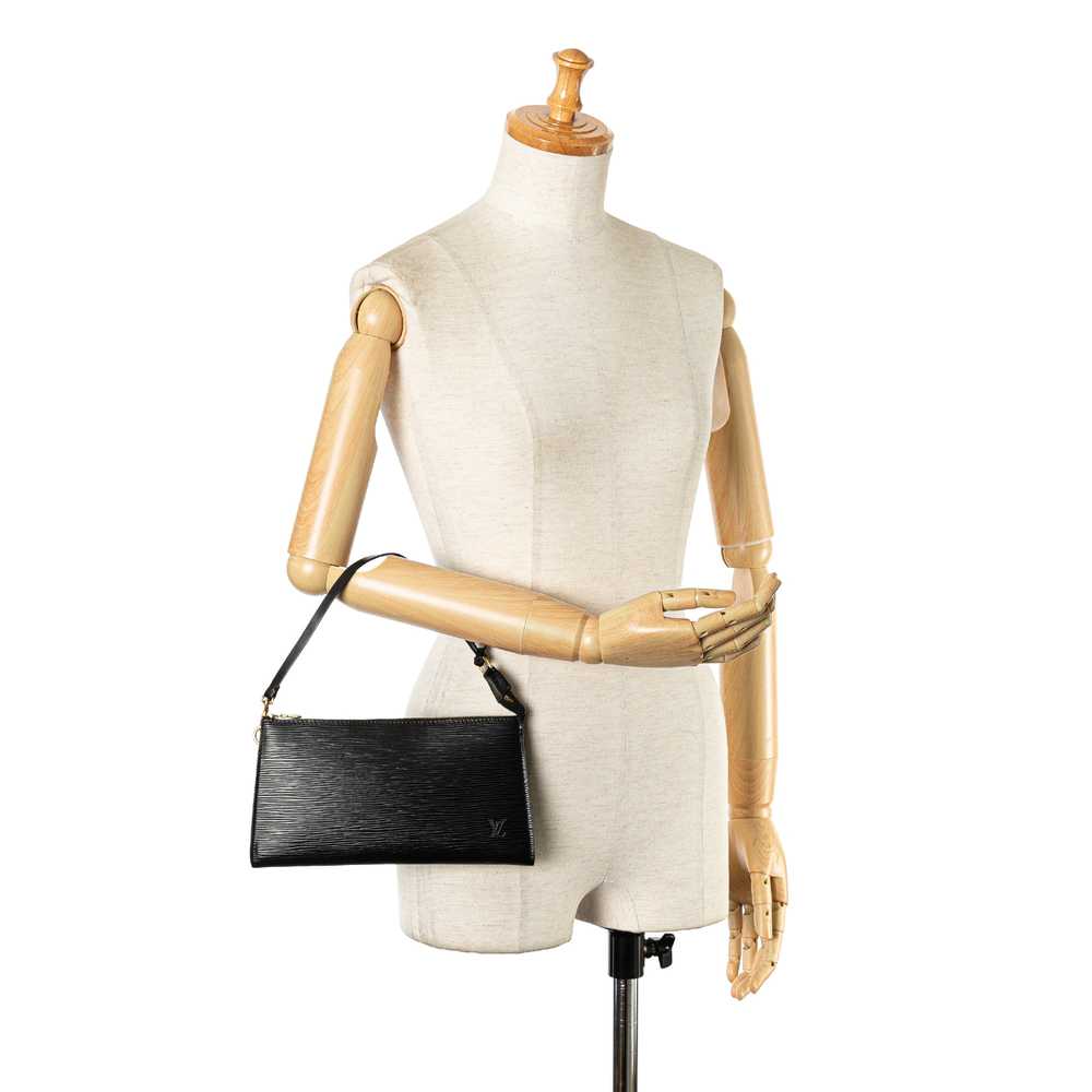 Black Louis Vuitton Epi Pochette Accessoires Shou… - image 11