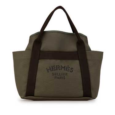 Brown Hermès Sac de Pansage Grooming Bag Satchel - image 1