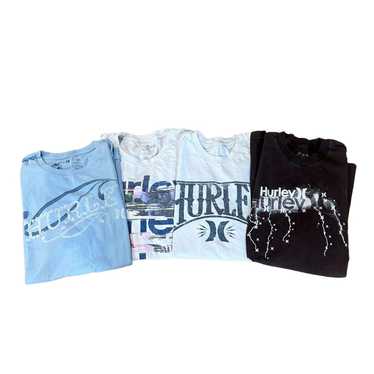 Hurley Lot of 4 Hurley Graphic T Shirts Sz L