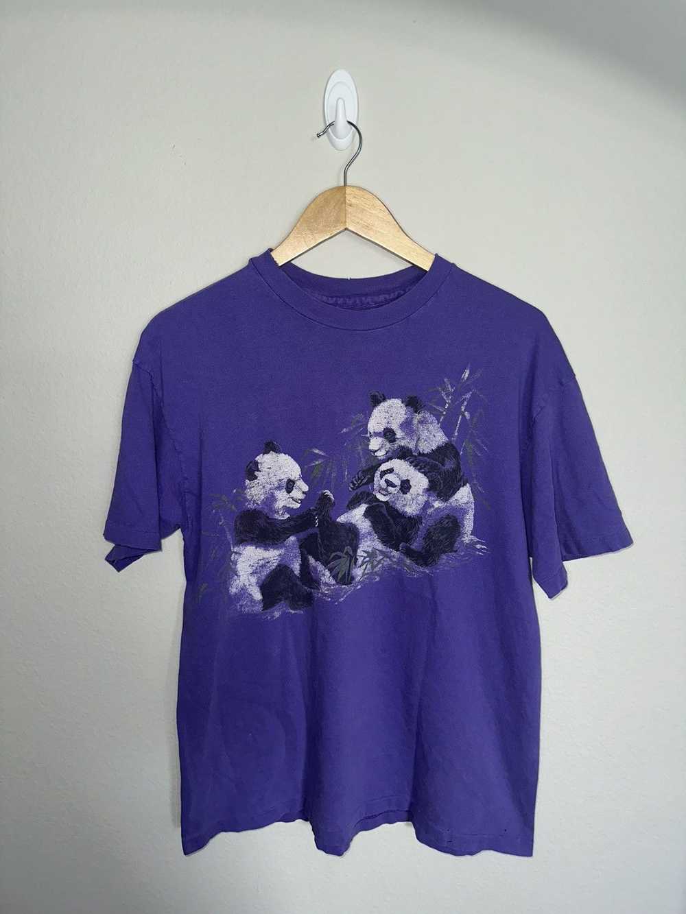 Animal Tee × Vintage VTG Panda Nature shirt - image 1