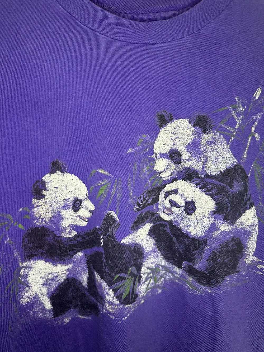 Animal Tee × Vintage VTG Panda Nature shirt - image 2