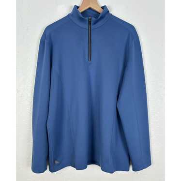 UNTUCKit UNTUCKit Men's Blue Quarter Zip Pullover… - image 1