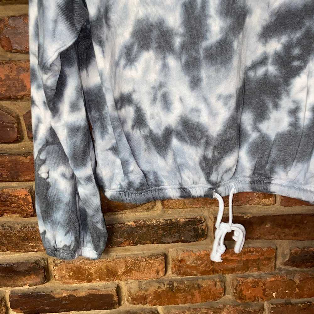 Other SO Lounge Gray White Tie Dye Pullover Sweat… - image 3