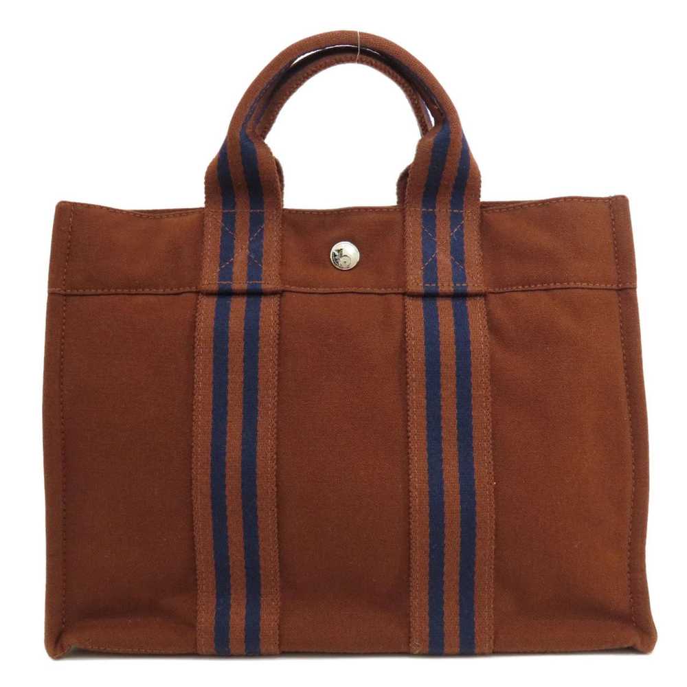 Hermes Hermes Sac Foul Tou PM Handbag Canvas Wome… - image 2