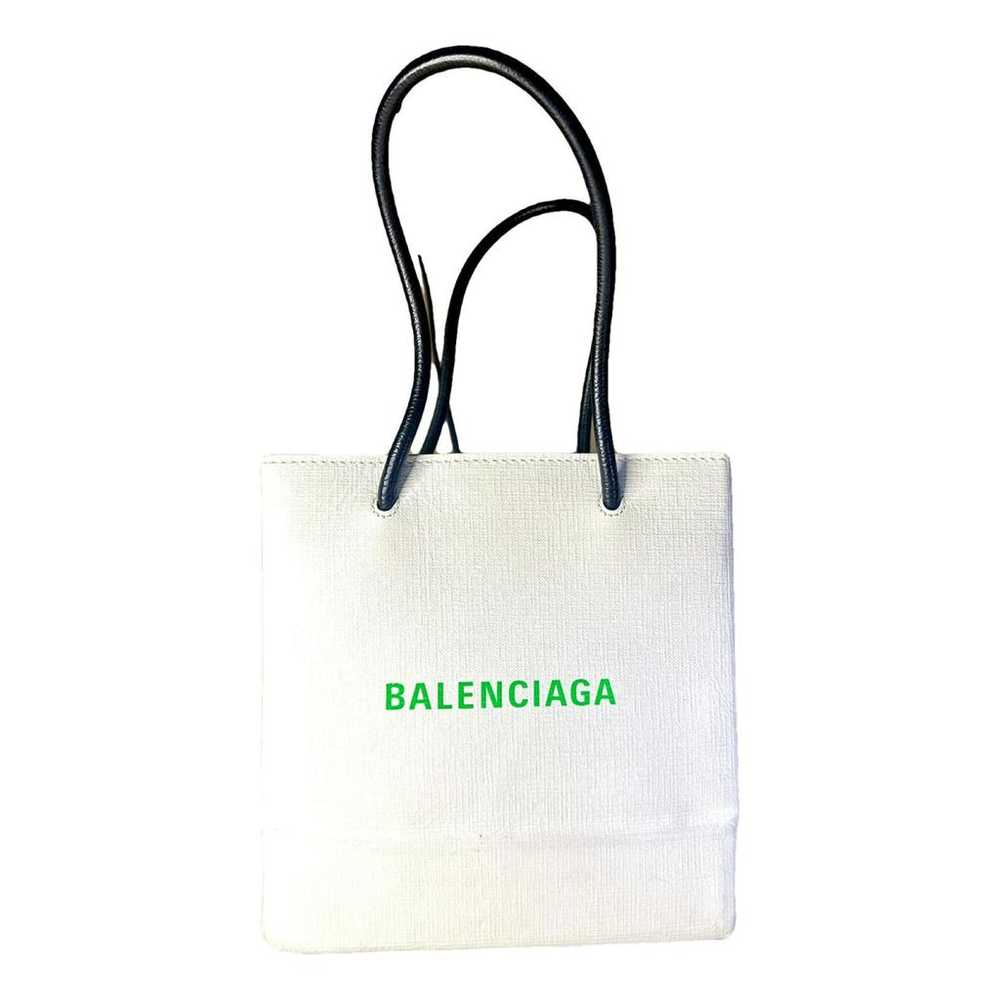 Balenciaga Shopping North South leather mini bag - image 1