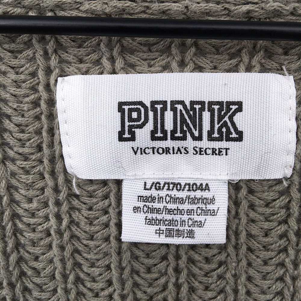 Vintage PINK Victoria's Secret V-neck long sleeve… - image 3