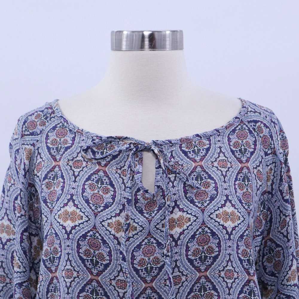 Iolani Tolani Blouson Dress Silk Womens M Medium … - image 2