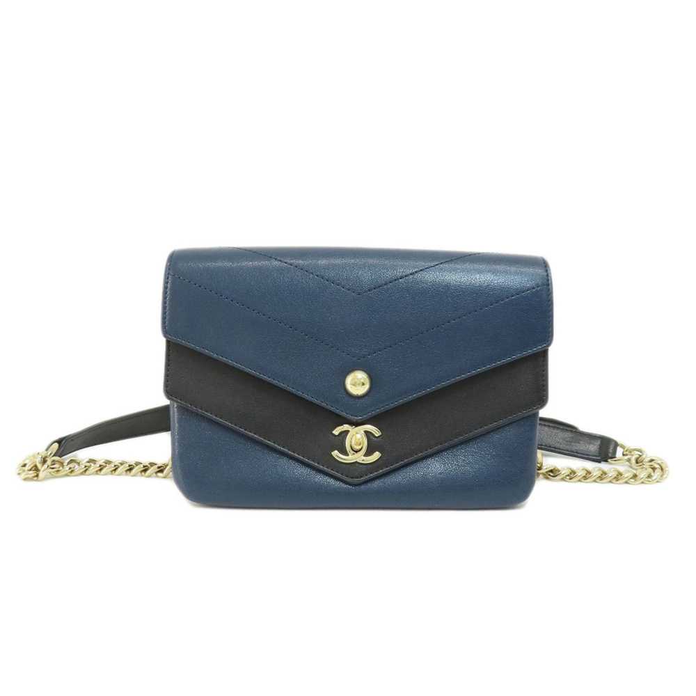 Chanel Chanel V-stitch Coco Mark Body Bag Calfski… - image 11