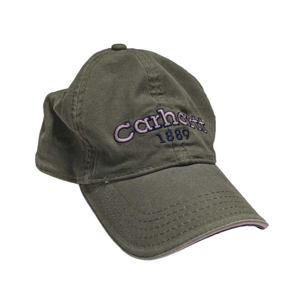 Carhartt Y2K Carhartt Embroidered Hat Olive Green… - image 1