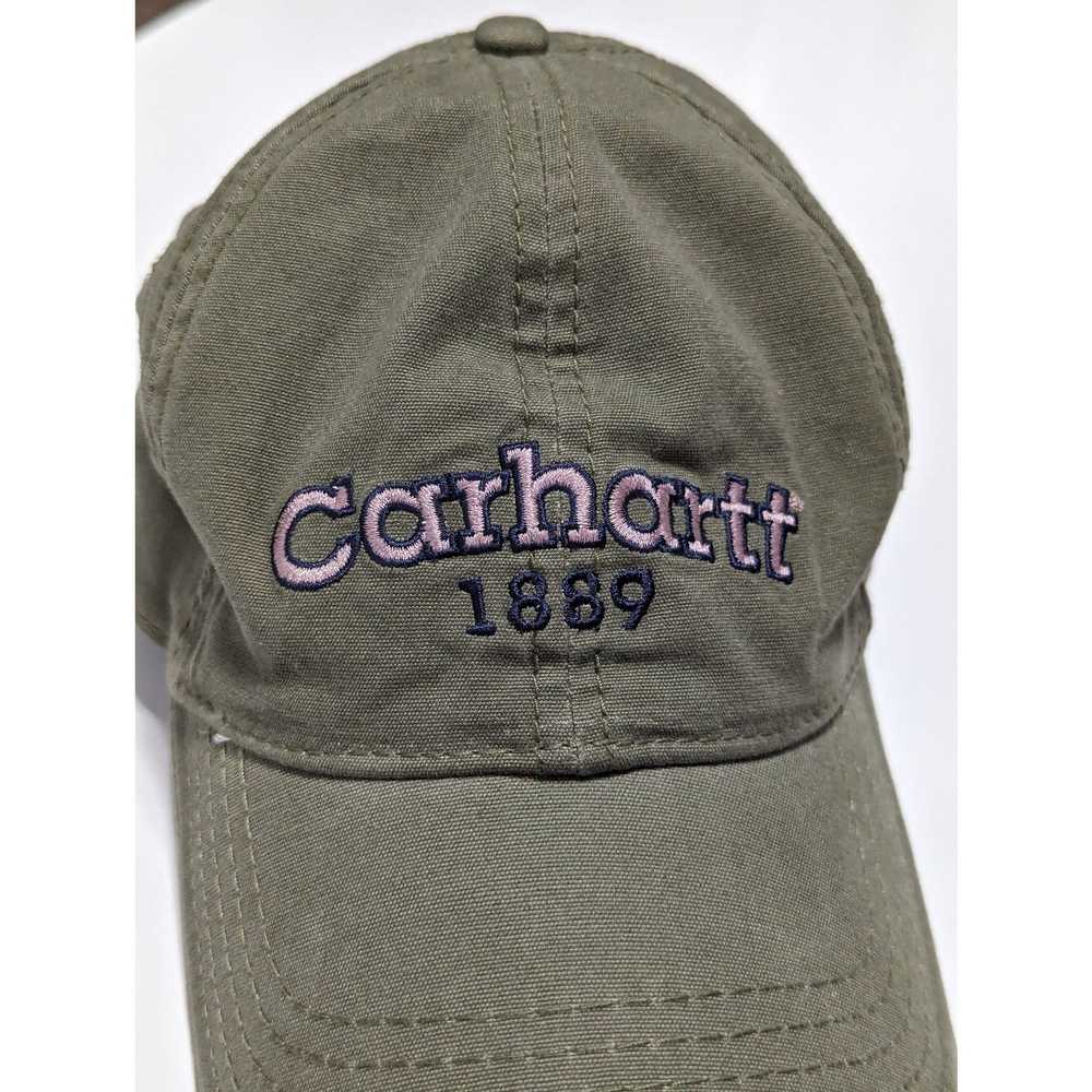 Carhartt Y2K Carhartt Embroidered Hat Olive Green… - image 3