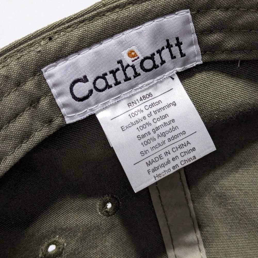 Carhartt Y2K Carhartt Embroidered Hat Olive Green… - image 5