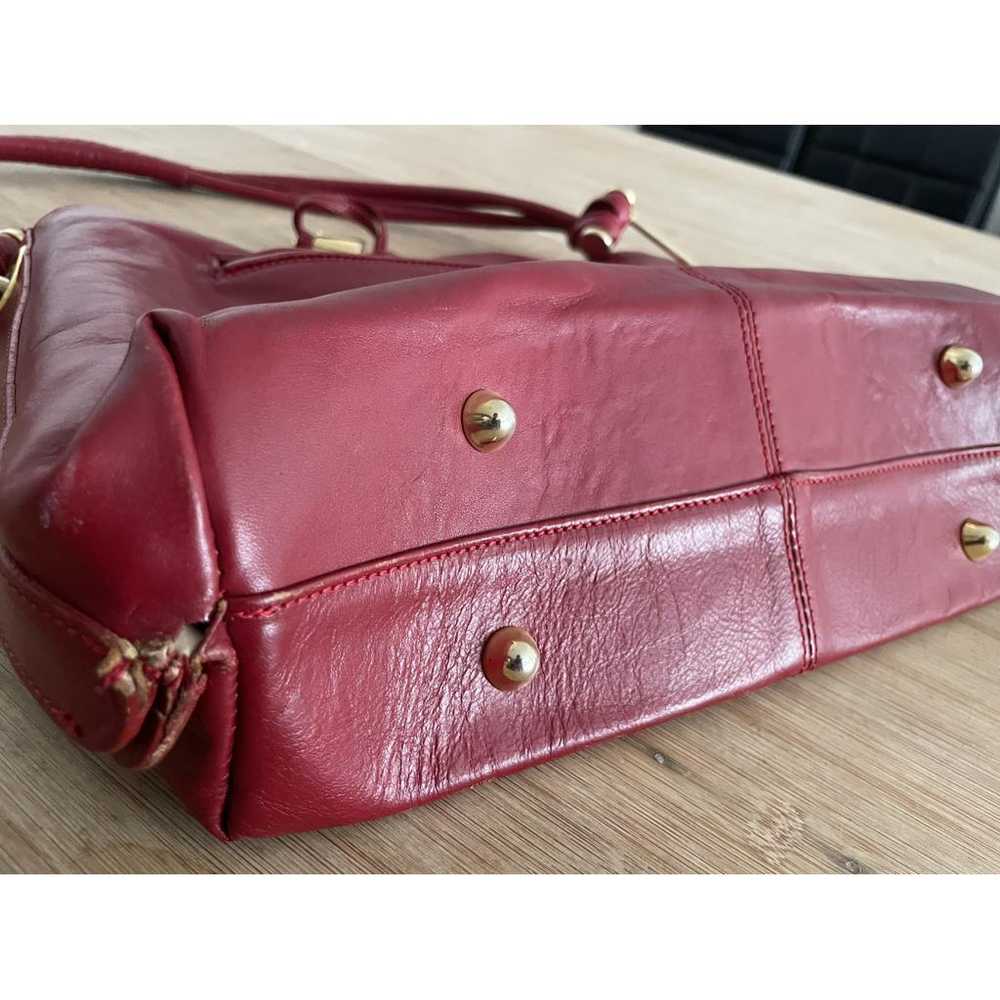 Non Signé / Unsigned Leather handbag - image 8