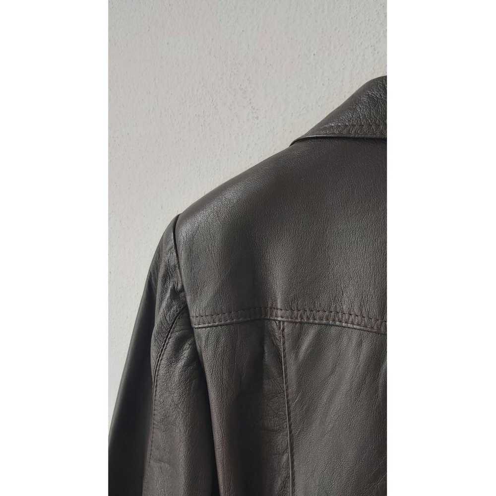Non Signé / Unsigned Leather blazer - image 5