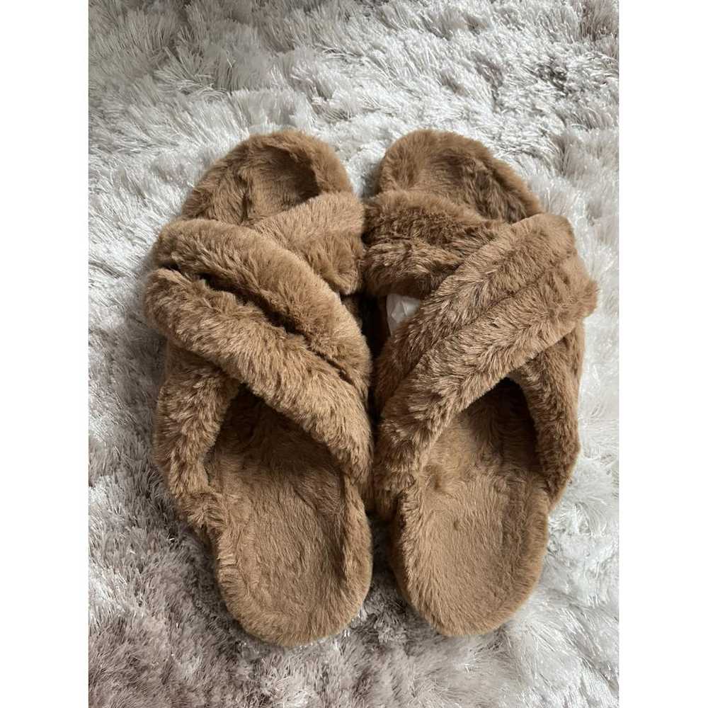 Anine Bing Faux fur mules - image 2