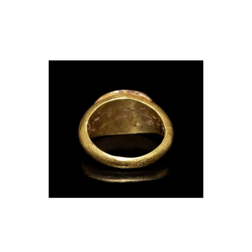 Non Signé / Unsigned Yellow gold ring - image 3