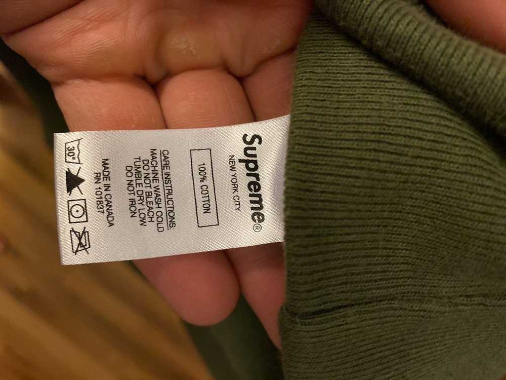 Supreme Supreme FW 17 olive S logo hoodie - image 6