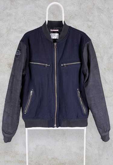 Levi's Varsity Jacket Wool Bomber Navy Blue Mens L