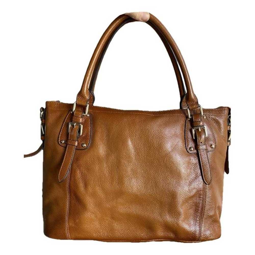 Non Signé / Unsigned Leather handbag - image 1