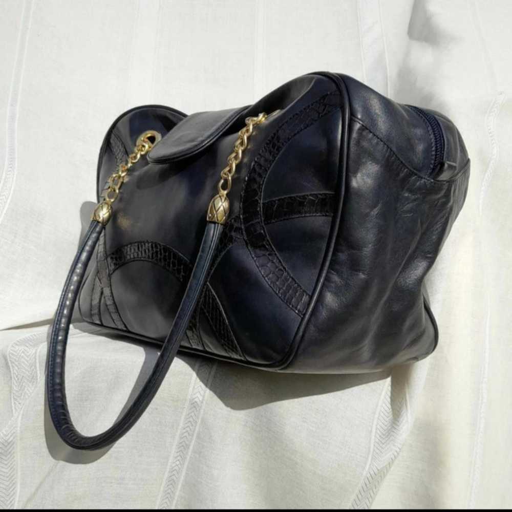 Non Signé / Unsigned Leather handbag - image 5