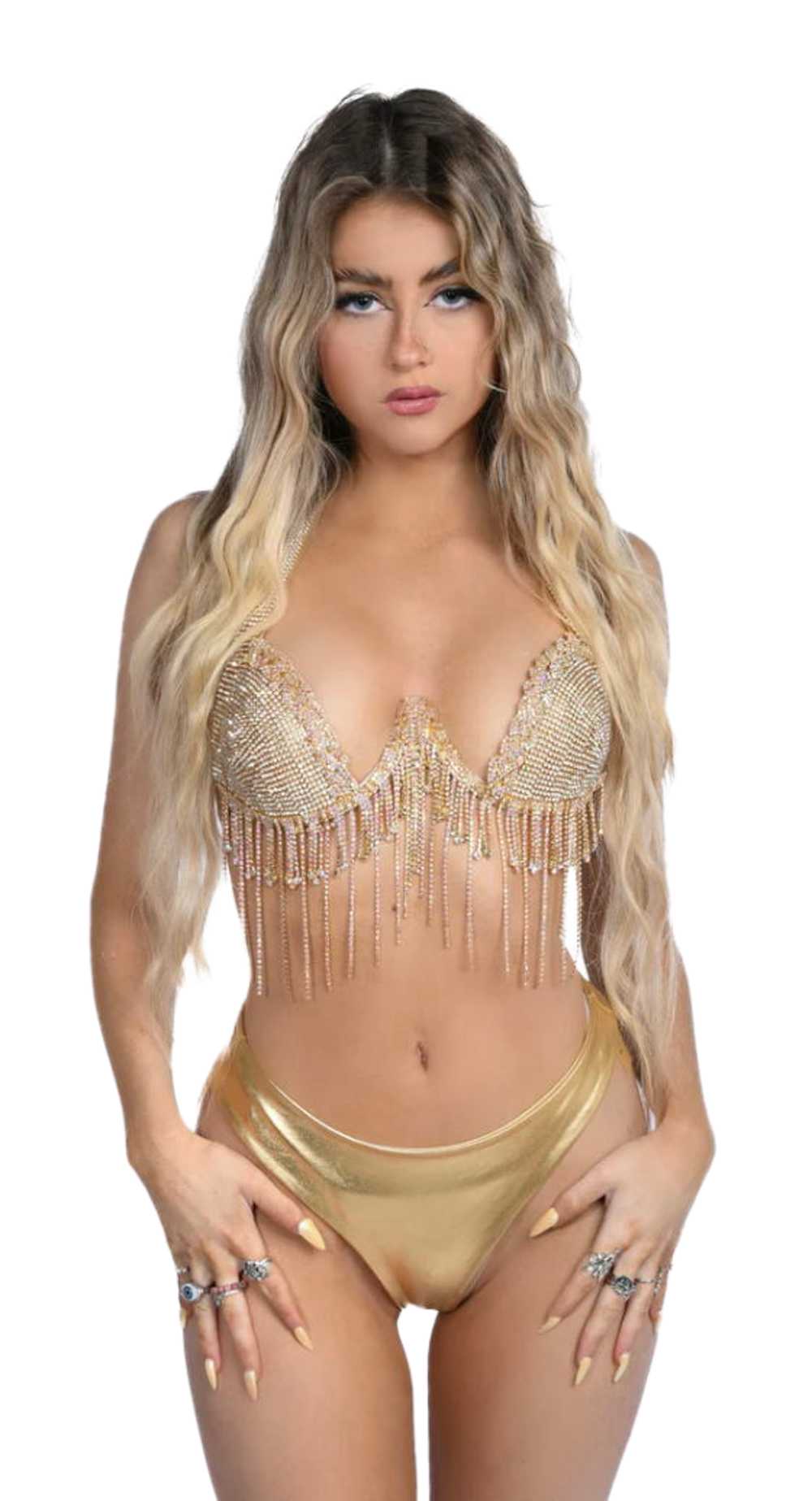 Freedom Rave Wear Cosmic Empress Rhinestone Set -… - image 1