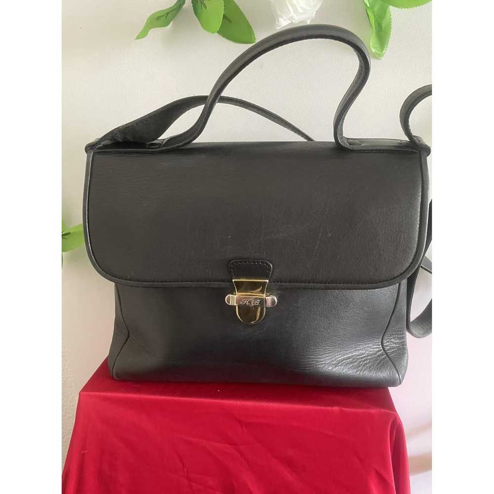 Non Signé / Unsigned Leather handbag - image 2